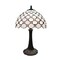 Stone Pattern Genuine Stained Glass Shade & Lamp Base - Perfect for a Living Room, Bedroom, Office, & More
